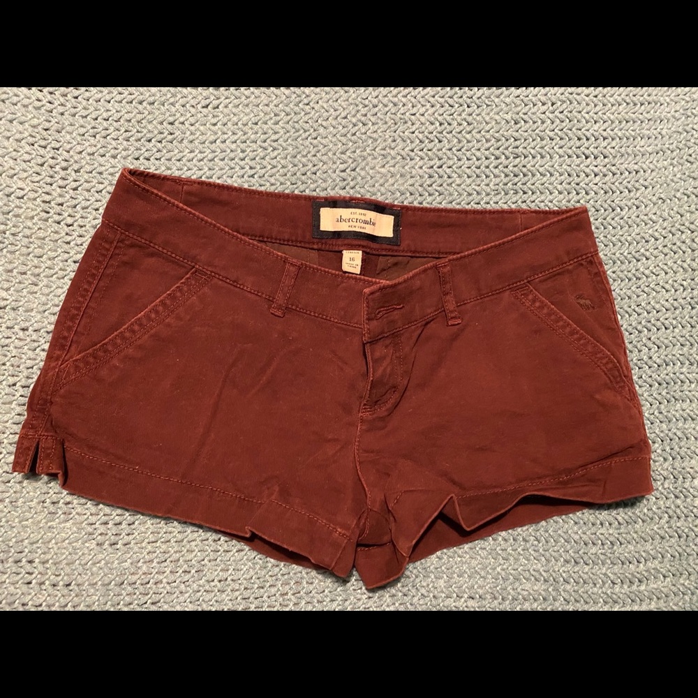 Abercrombie Burgundy Shorts Kids 16